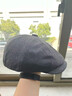 途尊（kingtrip）貝雷帽子爸爸帽秋冬老頭帽男士中年鴨舌帽春秋老人男中老年八角帽 咖啡色 曬單實(shí)拍圖