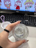 btif草莓熊水杯高顏值便攜提繩家用可愛小巧迷你耐高溫高硼硅玻璃杯 巴斯光年360ml 曬單實拍圖