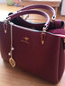 雪愛(ài)袋鼠（XUEAIDAISHU）結婚包包女包大容量女士斜挎手提包新娘喜婆婆包送老婆紀念日禮物 酒紅色33cm大包[贈禮盒裝] 曬單實(shí)拍圖