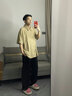 Calvin Klein內(nèi)衣【七夕禮物】夏季男美拉德休閑ck滿印翻領(lǐng)短袖家居睡衣NM2578 NCF-卡其 L 曬單實拍圖