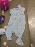 婧麒（JOYNCLEON）嬰兒衣服秋冬連體衣純棉新生兒季男女寶寶夾棉保暖對開哈衣服爬服 中開星月蒼綠 90cm 【1-2歲，體重9.5-13kg】 曬單實(shí)拍圖