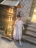 安妮優(yōu)兒中秋節漢服女童古裝連衣裙2025新款夏季小女孩兒童公主裙 紫色130 曬單實(shí)拍圖