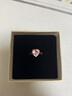 兒童戒指小孩首飾水晶角獸小女孩鉆石鉆戒女童仿寶石公主玩具 戒指-心鉆（送禮盒） 適合4歲以上 曬單實(shí)拍圖