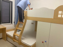 考拉森林交錯式上下床帶衣柜小戶(hù)型子母床兒童床錯位型上下高低床 云朵上下床2950+側書(shū)桌 1500*1900 曬單實(shí)拍圖