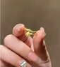 允禎珠寶老鳳凰足金999鈴蘭花項鏈鈴蘭花戒指花朵套結(jié)婚紀(jì)念日禮物送老婆 戒指約2.85g 曬單實拍圖