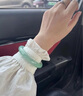 墨韻 翡翠手鐲冰糯種緬甸玉鐲子處理平安鐲送媽媽送老婆禮物首選 內(nèi)徑圈口63-64mm附證書+禮品 曬單實拍圖