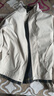 皮爾卡丹（pierre cardin）外套男春秋季假兩件拼接工裝夾克休閑立領(lǐng)上衣服男裝 珍珠白 L 曬單實(shí)拍圖