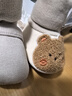 貝瑞加（Babyprints）嬰兒地板襪秋冬保暖學(xué)步襪男女寶寶軟底早教襪套加厚隔涼 小熊S 曬單實(shí)拍圖