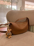 viney新款包包女包斜挎包女牛皮腋下包單肩生日新年禮物送女友老婆 【焦糖色】高檔實(shí)用小眾洋氣小包 輕奢品牌時(shí)尚休閑餃子包 曬單實(shí)拍圖