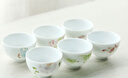 蘇氏陶瓷（SUSHI CERAMICS）功夫茶杯手繪百花陶瓷個(gè)人杯子薄胎瓷主人杯節(jié)日禮盒J0144 曬單實(shí)拍圖
