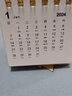 zc兒童禮物2025年創(chuàng)意簡(jiǎn)約ins迷你小臺(tái)歷小清新學(xué)生便攜日歷農(nóng)歷桌面裝飾擺件 皓月白（2025.1-2025.12） 曬單實(shí)拍圖