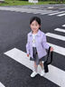 真維斯女童外套2025春秋新款中大童純棉時(shí)尚夾克開(kāi)衫小女孩薄款秋季上衣 【純棉夾克】紫/紫兔 130 曬單實(shí)拍圖