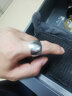 末言雨加厚990足銀戒指男士霸氣活口可調節寬光面足銀開(kāi)口戒指個(gè)性  寬度17MM 曬單實(shí)拍圖