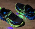 Skechers斯凱奇童鞋男童閃燈鞋秋季休閑運(yùn)動鞋兒童鞋開關(guān)發(fā)光潮鞋400103L 黑色/藍(lán)色/檸檬色/BBLM 32 曬單實(shí)拍圖