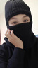 KINGXIAOJING冬季保暖帽子男女冬天防寒護頸圍脖帽騎行摩托車(chē)護臉面罩防風(fēng)頭套 【德國進(jìn)口】黑色（德絨內里） 高彈均碼防風(fēng)防寒升級保暖材質(zhì)(男女通用) 曬單實(shí)拍圖