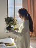 鳳蝶兒秋季針織衫女裝2025秋冬季新款日系可愛(ài)毛衣女學(xué)生針織外套上衣女 白色溫柔加厚針織衫 均碼 曬單實(shí)拍圖