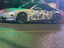 森馬（Semir）牛仔外套女拼接仿兔毛翻領(lǐng)寬松港風冬季落肩夾棉夾克103724108001 曬單實拍圖
