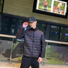 啄木鳥羽絨服男輕薄短款冬季新款保暖防寒白鴨絨純色百搭舒適休閑上衣服 黑色 XL （建議135-155斤） 曬單實拍圖
