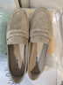 NINE WEST/玖熙通勤樂(lè)福鞋反絨豆豆鞋女鞋 NF438016SK 杏色37 曬單實(shí)拍圖