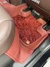 百德真皮汽車(chē)腳墊適用于26款寶馬5系 X5L X7 6系GT 740Li X3全包腳墊 法拉皮火山紅 2024-26款寶馬525 530Li 曬單實(shí)拍圖