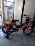 凤凰（Phoenix）儿童自行车宝宝脚踏车儿童折叠自行车3-8岁童车  陆寻 灰色 14寸 实拍图