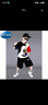 A 21 FUNB六一兒童表演吉他幼兒園畢業(yè)服裝男童嘻哈街舞潮服架子鼓走秀吉它 黑色 套裝 140 cm 適合身高1米3左右 曬單實(shí)拍圖