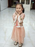 樂(lè )芭鼠女童唐裝漢服中國風(fēng)兒童套裝夏季古裝幼兒園演出服女孩裙子兩件套 粉色 110碼  建議3-4歲 (身高105左右) 曬單實(shí)拍圖