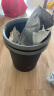 本迪 11L黑色压圈垃圾桶分类塑料垃圾篓家用厨房卫生间办公室加厚纸篓 实拍图