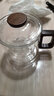 美斯尼 茶杯玻璃泡茶杯山水茶缸 茶水分離杯泡茶器茶具杯 山水茶缸  透明款 曬單實(shí)拍圖
