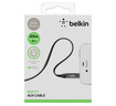 貝爾金（BELKIN）尼龍編織aux音頻線 3.5mm 車載電腦音響音箱通用蘋果頭戴式兩雙頭耳機(jī)插頭 1.2米 黑色常規(guī) 1.2米 曬單實(shí)拍圖