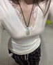讓霧白色長(cháng)袖t恤女打底衫內搭可外穿洋氣上衣新款2025年女人味高級感 睫毛蕾絲開(kāi)叉袖口長(cháng)袖t恤 M 建議90-105斤 曬單實(shí)拍圖