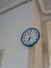 康巴丝（Compas）挂钟时尚卧室客厅办公时钟日历挂表简约创意石英钟表 蓝色C2246直径28cm 实拍图