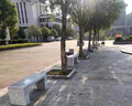 束尋公園戶外石凳石椅庭院石頭椅子長條大理石雕花園別墅家用廣場陽臺 圓邊直板椅長130高48 曬單實拍圖