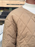 名創(chuàng)優(yōu)品（MINISO）棉衣男款2025新款冬季菱格外套情侶防寒服輕薄保暖內(nèi)膽百搭棉服男 淺咖 L 175(體重120-140斤) 曬單實(shí)拍圖