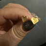 六福珠寶足金心閃愛心形黃金耳釘耳飾送禮計(jì)價(jià)F95TBGE0010 1.93克(含工費(fèi)332元) 配硅膠耳堵 曬單實(shí)拍圖