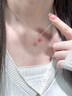 Vana婉轉(zhuǎn)桃花銀項(xiàng)鏈女生項(xiàng)鏈吊墜七夕情人節(jié)禮物送女朋友老婆 婉轉(zhuǎn)桃花項(xiàng)鏈【品牌禮盒】 曬單實(shí)拍圖