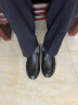 骆驼牌 皮鞋男士商务休闲鞋软底软皮爸爸懒人鞋子 W932263660 黑色 38 实拍图