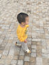 英貝米尼寶寶學(xué)步鞋嬰幼兒童鞋軟底男童休閑鞋春秋季透氣女童單鞋 米黃 19 碼內長(cháng)13.7CM適合腳長(cháng)約13.2CM 曬單實(shí)拍圖