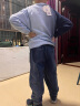 大嘴猴（paul frank）童装儿童卫衣男女圆领卫衣舒适休闲长袖春秋季外穿上衣中性 浅蓝色 140 实拍图