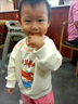 G.DUCKKIDS童裝女童秋裝套裝新款兒童休閑運動衣服中小童長袖衛(wèi)衣褲子兩件套 米色 80 (建議寶寶8-10公斤 12-24個 曬單實拍圖