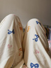 貓人月子服【純棉100%帶胸墊】可調(diào)褲腰免脫哺乳孕婦睡衣產(chǎn)后長(zhǎng)袖全棉 曬單實(shí)拍圖