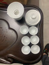 蘇氏陶瓷（SUSHI CERAMICS）茶具茶杯蓋碗套裝冰種玉白瓷功夫茶具厚潤(rùn)如玉高冰款禮盒套裝 冰種玉瓷蓋碗套組 曬單實(shí)拍圖