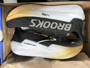 布魯克斯（BROOKS） 烈風(fēng) Hyperion Max 2專業(yè)馬拉松競速減震男女款體育跑鞋 男款 黑色/金色/粉紅 42 曬單實拍圖