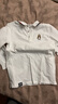 暇步士（Hush Puppies）童裝男童POLO衫25秋季兒童長(cháng)袖T恤經(jīng)典翻領(lǐng)上衣 本白 140 曬單實(shí)拍圖
