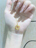 老鳳祥捕夢(mèng)網(wǎng)黃金吊墜女足金999莫比烏斯項(xiàng)鏈七夕情人節(jié)生日禮物送女友 【莫比烏斯圓環(huán)-織夢(mèng)網(wǎng)】足金項(xiàng)鏈約2.9g 曬單實(shí)拍圖