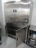 賀翔不銹鋼碗柜食品廚商用餐邊柜保潔柜立式廚房?jì)ξ锕袼拈T(mén)上翻門(mén)碗柜 推拉門(mén) 1200*500*1800mm 曬單實(shí)拍圖