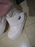 日本雪地靴女款冬季新款厚底短靴魔術(shù)貼高幫小白鞋加絨保暖大棉鞋 白色（絨里） 37 曬單實(shí)拍圖