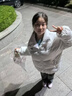 吉閑 衛(wèi)衣女春秋款2024新款寬松外套女秋冬拉鏈連帽開衫秋季上衣潮 杏色(薄款) L 曬單實拍圖