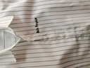 花花公子（PLAYBOY）條紋長袖襯衫男士春秋季新款潮修身免燙抗皺襯衣紳士休閑商務(wù)男裝 C-9212HH309白色 175/XL 曬單實(shí)拍圖