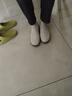 足力健正品老人鞋新款皮面戶(hù)外防滑女鞋軟底一腳蹬休閑鞋輕盈舒適媽媽鞋 曬單實(shí)拍圖